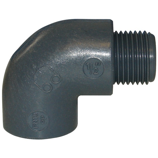 Coude 90° Polypropylene Male - Femelle 3/4" 20X27 référence fournisseur 33055251
